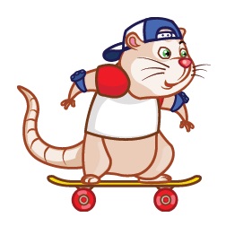 Skateboarding Clive